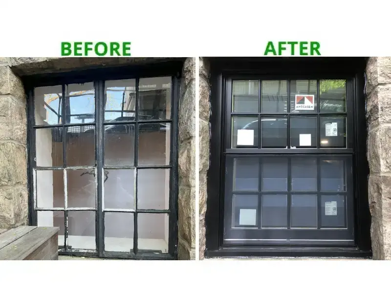 Andersen 400 Series Woodwright Double Hung Replacement In Yonkers, NY